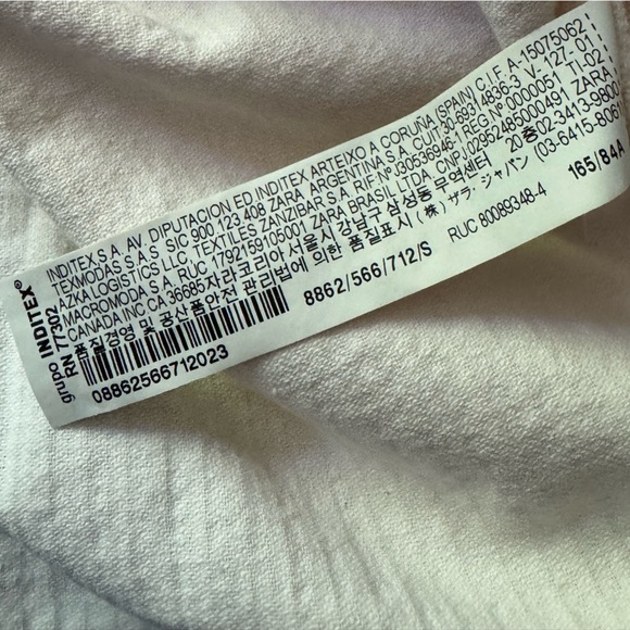 Ladies Zara Corduroy Jean Jacket Cream S Excellent Condition Fall Lightweight - Picture 5 of 9